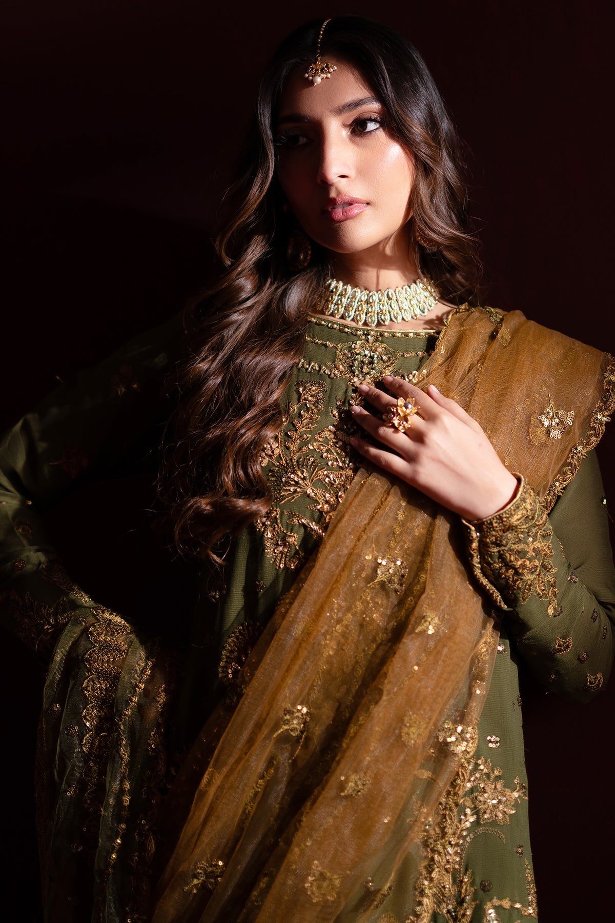 Sunoora | Nooresha By Emaan Adeel | Embroidered 3 Piece Chiffon Suit Stitched | Eid 2025