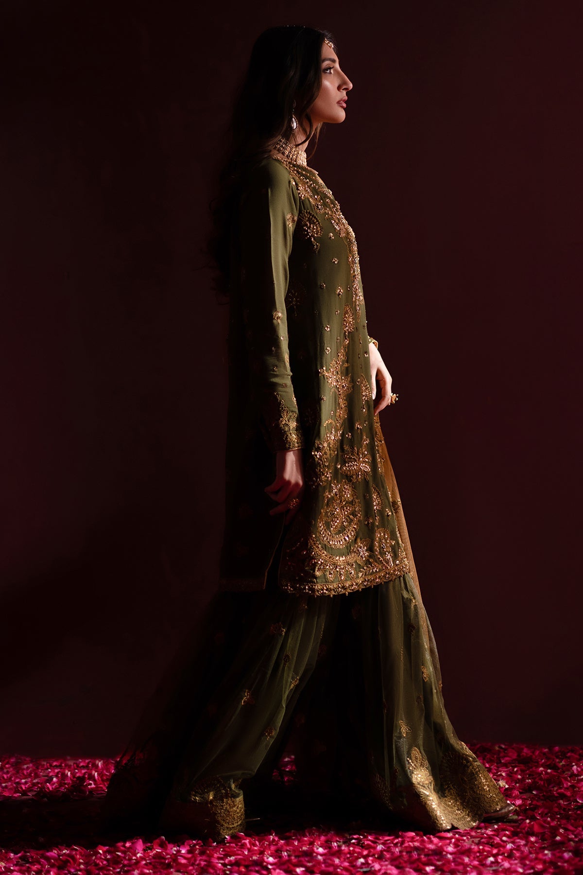 Sunoora | Nooresha By Emaan Adeel | Embroidered 3 Piece Chiffon Suit Stitched | Eid 2025