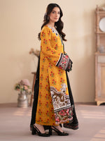 Leila By Mahnur Marigold | 3 PC Khaddar