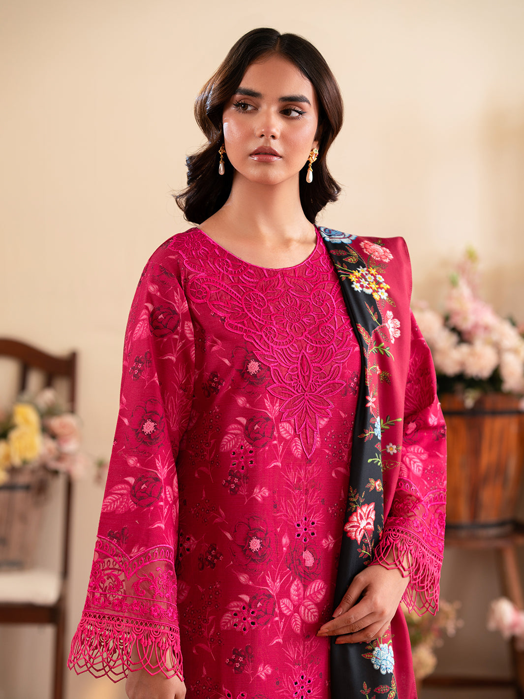 Leila By Mahnur Petunia | 3 PC Khaddar