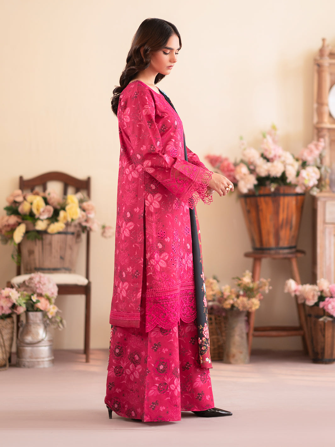 Leila By Mahnur Petunia | 3 PC Khaddar