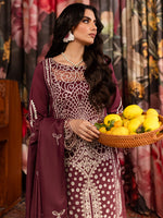 Veronica Luxury Karandi '24 ROSE| 3 PC KARANDI