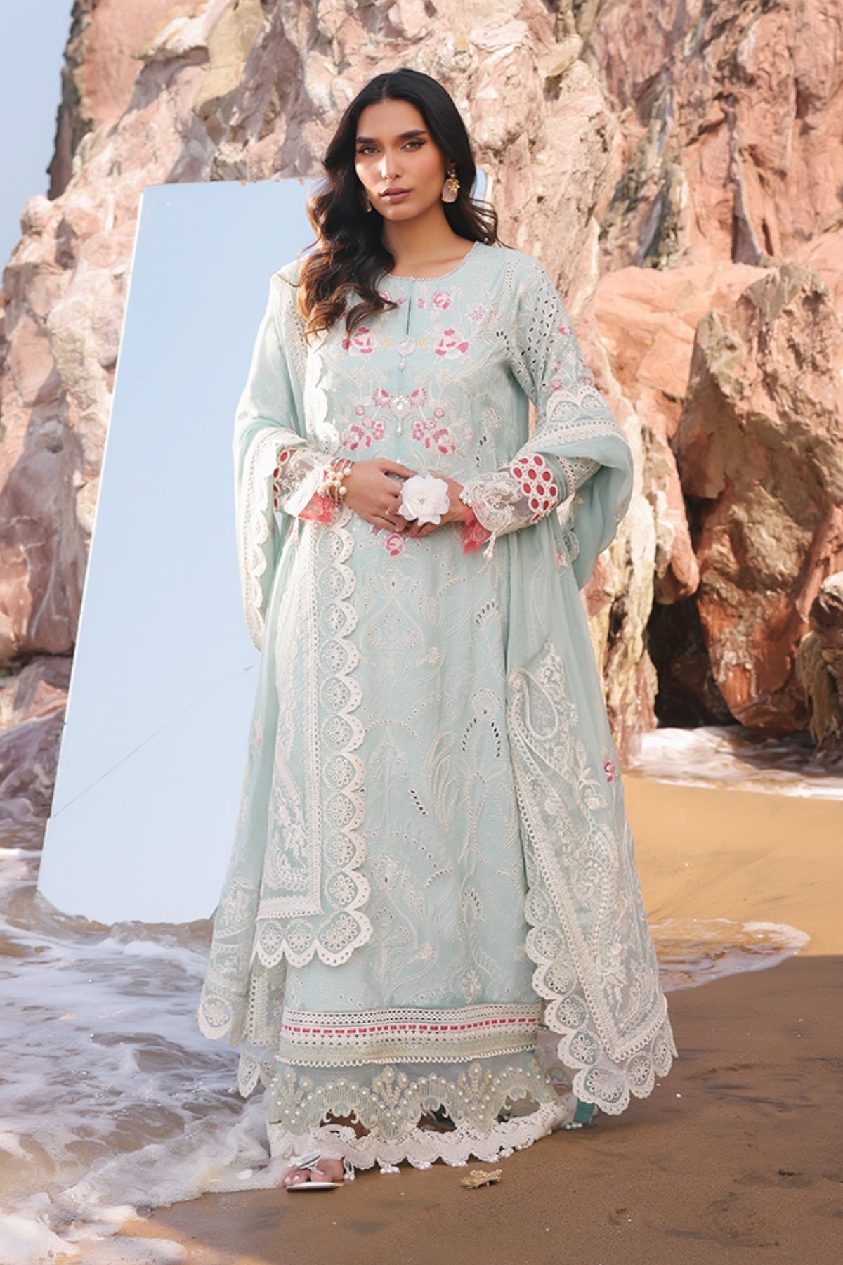 Hania Luxury Lawn'25 | SL 76 A Aidan | IMROZIA PREMIUM | Serene