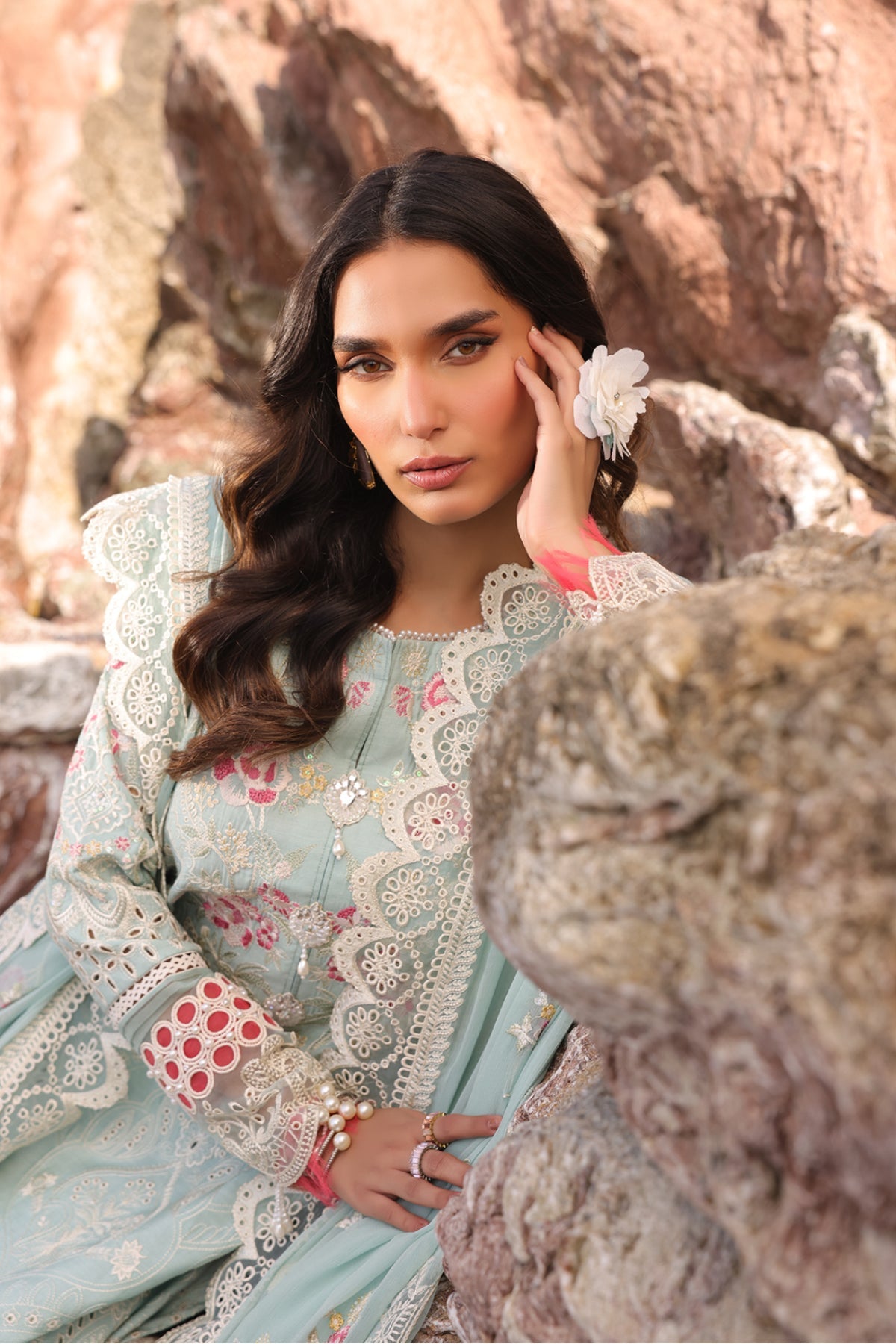 Hania Luxury Lawn'25 | SL 76 A Aidan | IMROZIA PREMIUM | Serene