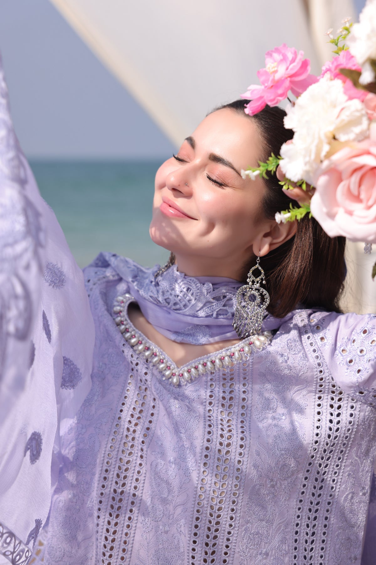 Hania Luxury Lawn'25 | SL 83 Ayzal | IMROZIA PREMIUM | Serene