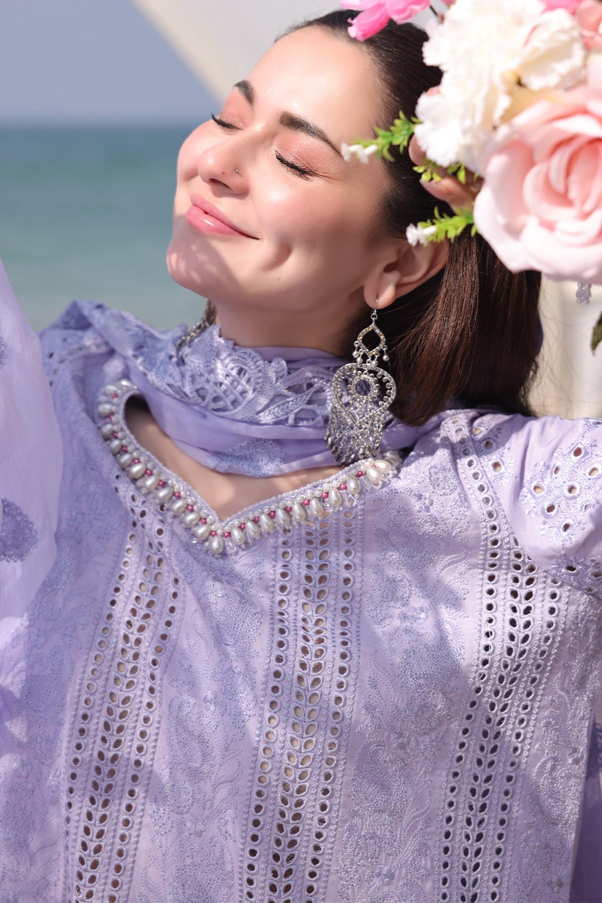 Hania Luxury Lawn'25 | SL 83 Ayzal | IMROZIA PREMIUM | Serene