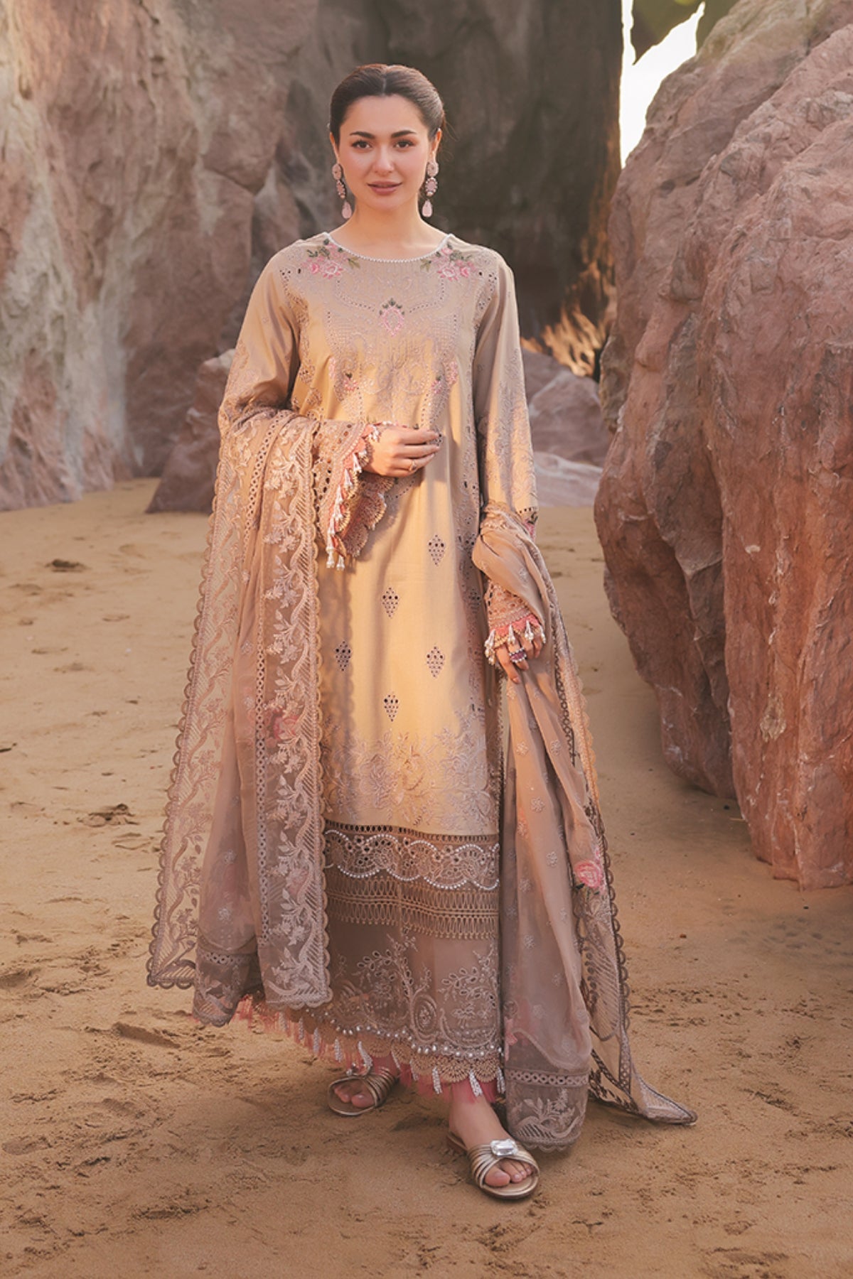 Hania Luxury Lawn'25 | SL 81 Alyana | IMROZIA PREMIUM | Serene