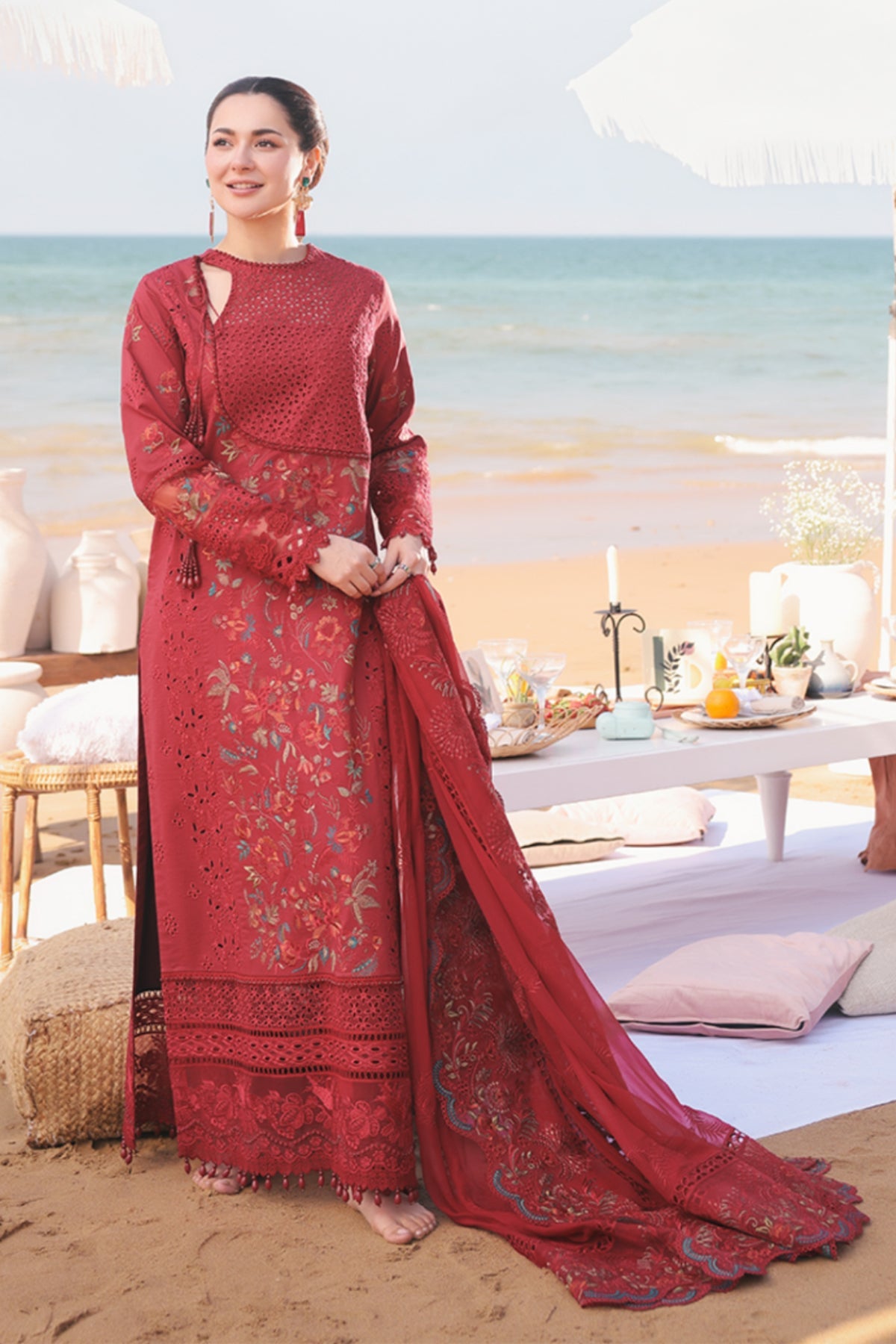 Hania Luxury Lawn'25 | SL 82 Iswah | IMROZIA PREMIUM | Serene
