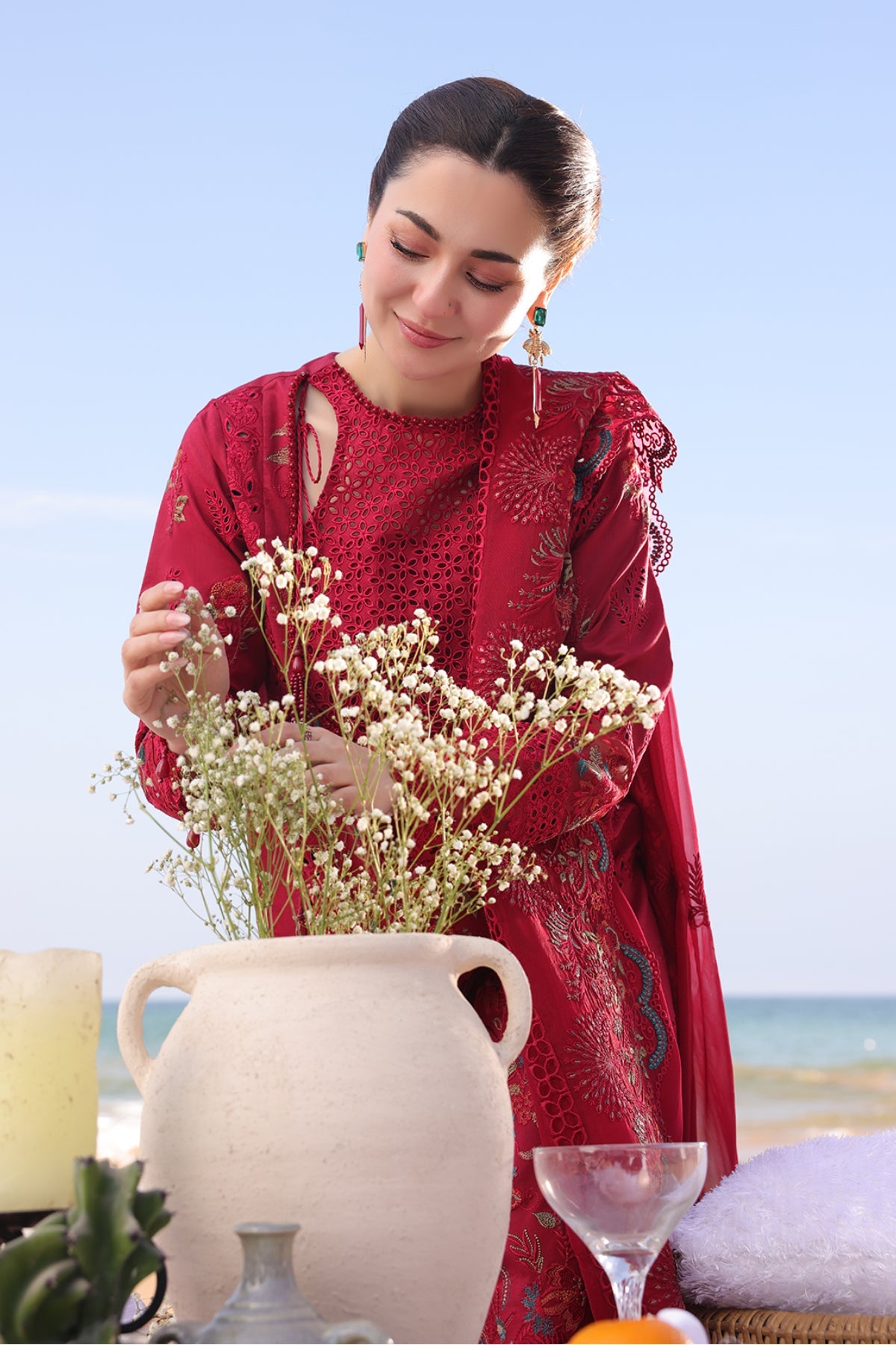 Hania Luxury Lawn'25 | SL 82 Iswah | IMROZIA PREMIUM | Serene