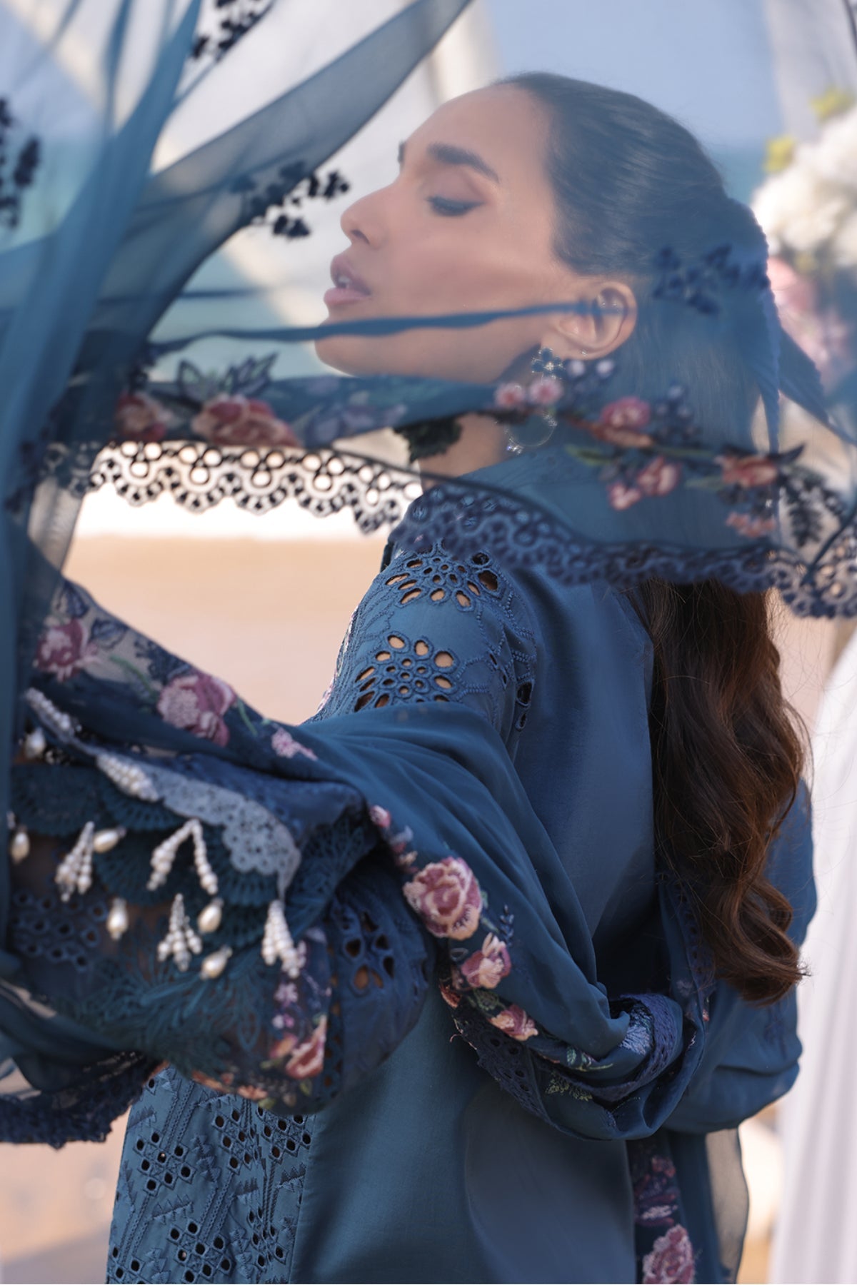 Hania Luxury Lawn'25 | SL 86 Mirha | IMROZIA PREMIUM | Serene