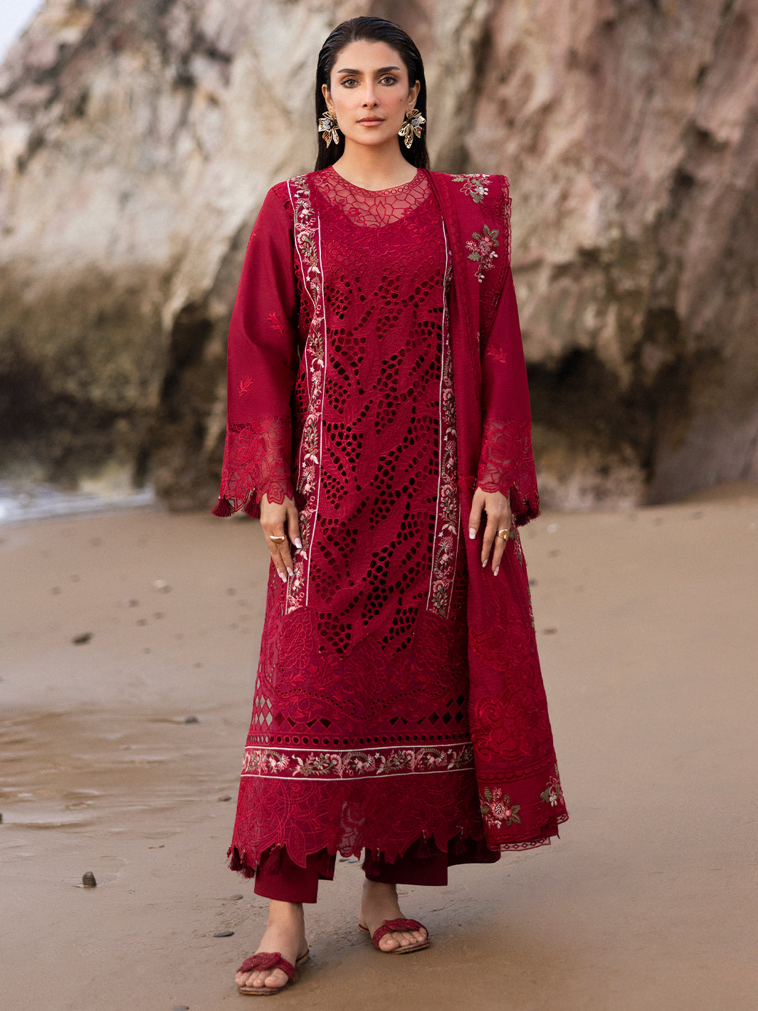Sirene Luxury Lawn '25 | Scarlett | 3 PC Luxury Lawn