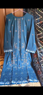 Winter Collection Dhanak Stitch 3Pc Suite with Palachi shawl