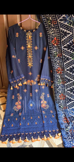 Winter Collection Dhanak Stitch 3Pc Suite with Palachi shawl