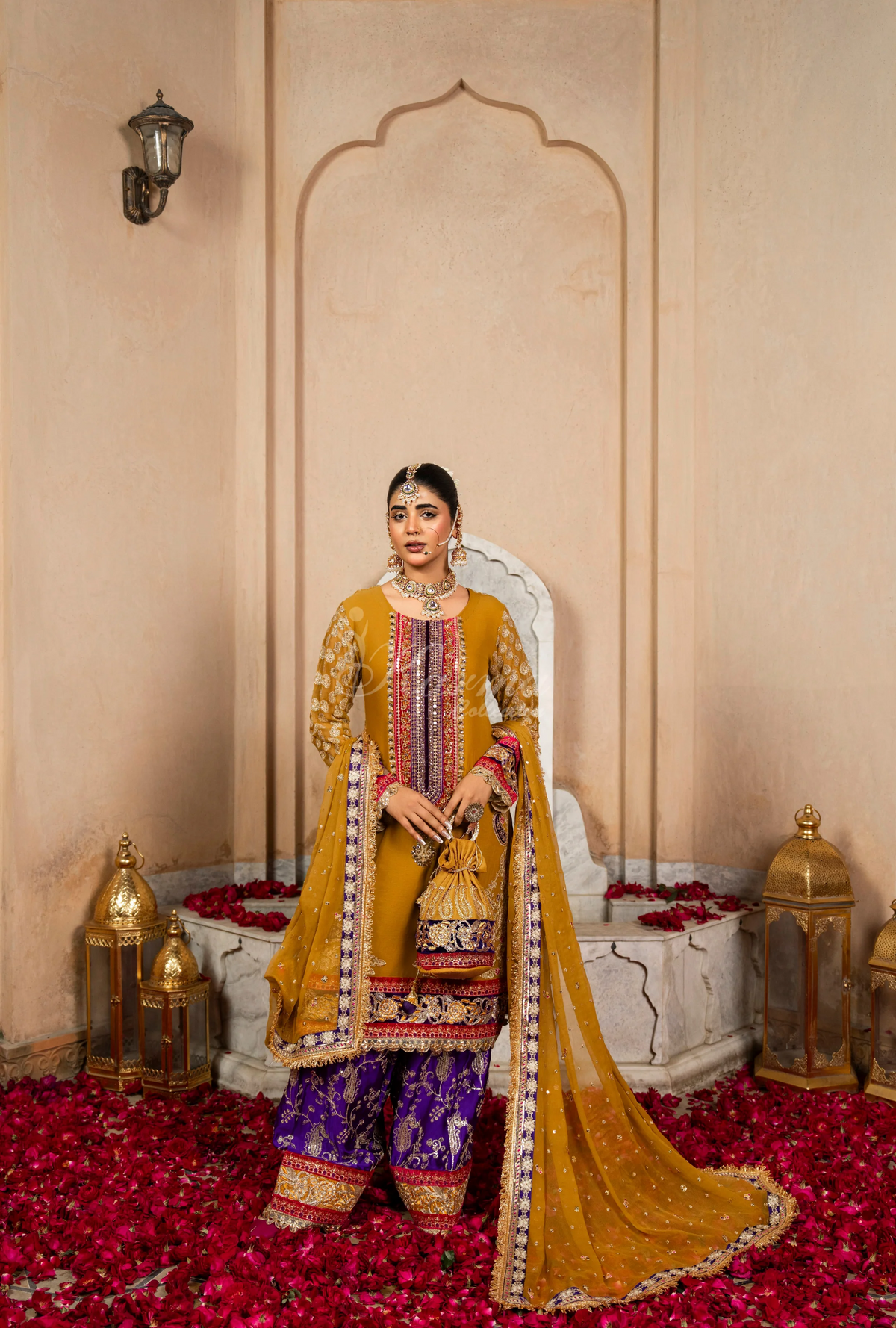 Festive Edit 2026 Karma Collection JAHAN-ARA BLACK TURMERIC F-502