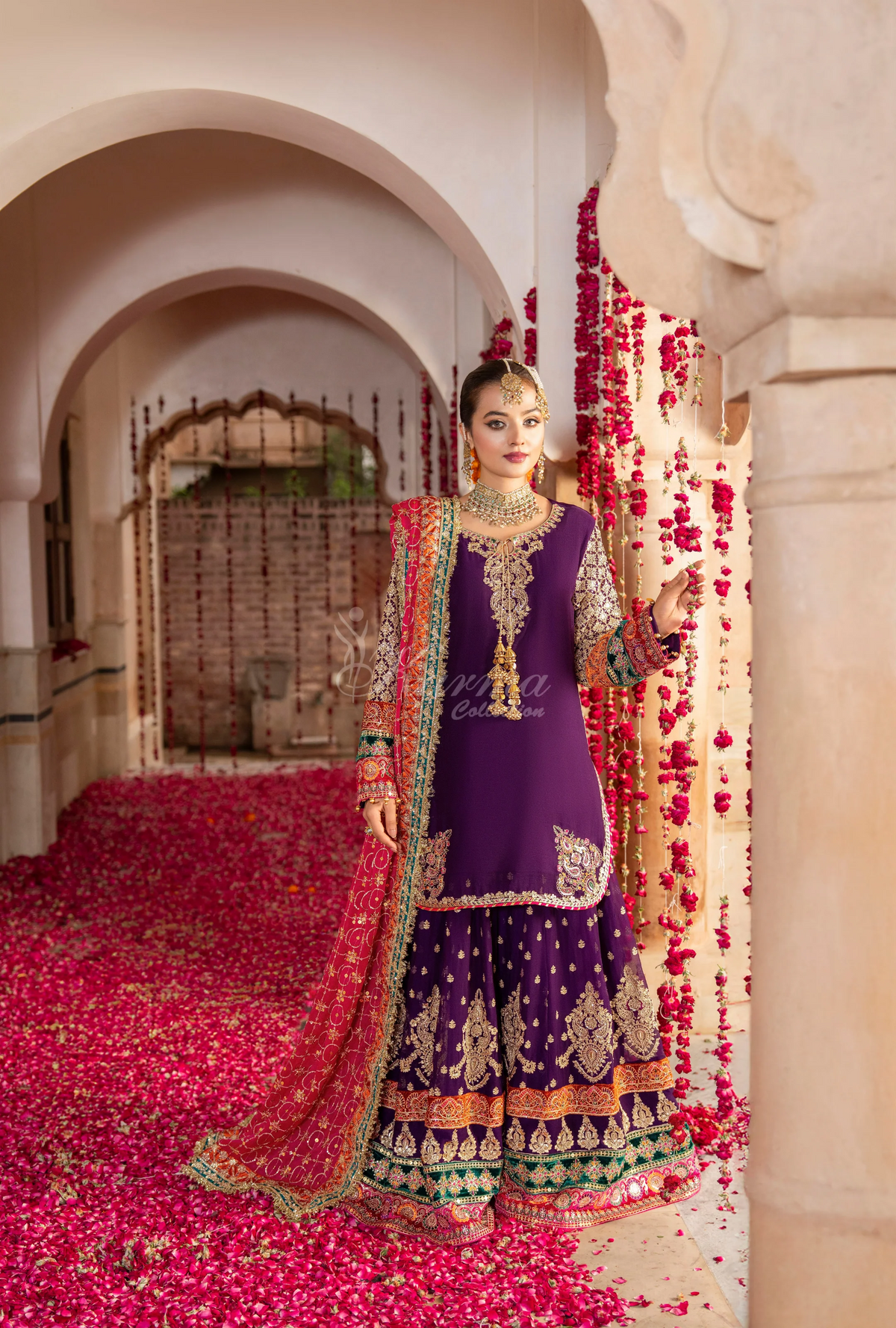Festive Edit 2026 Karma Collection JAHAN-ARA ROYAL PURPLE F498