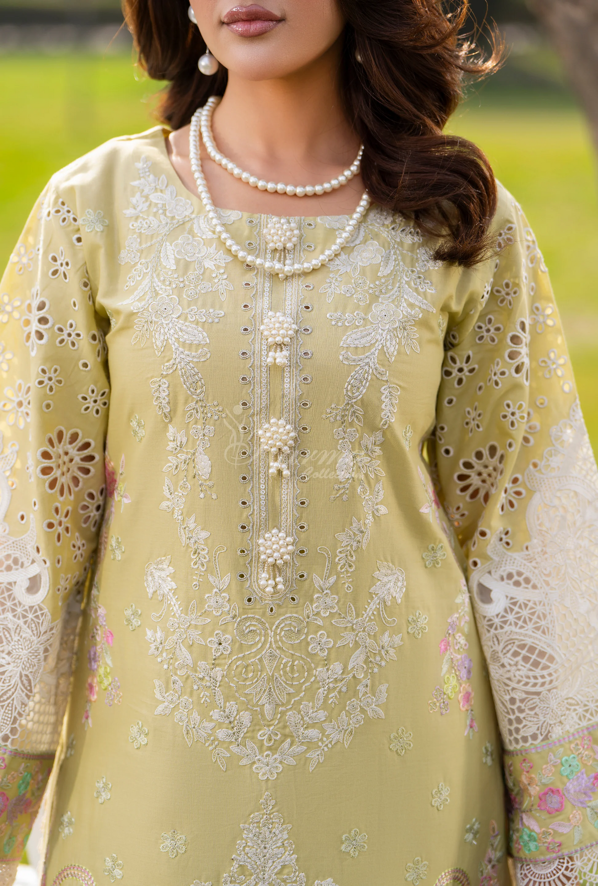 Chaand-Raat BY Karma Collection OLIVE DEW KC-1550