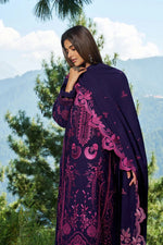 Reet By Ramsha - Three piece embroidered karandi suits with embroidered karandi shawls stitched & embellished | Original Ramsha Karandi Collection 2025 | R-1305