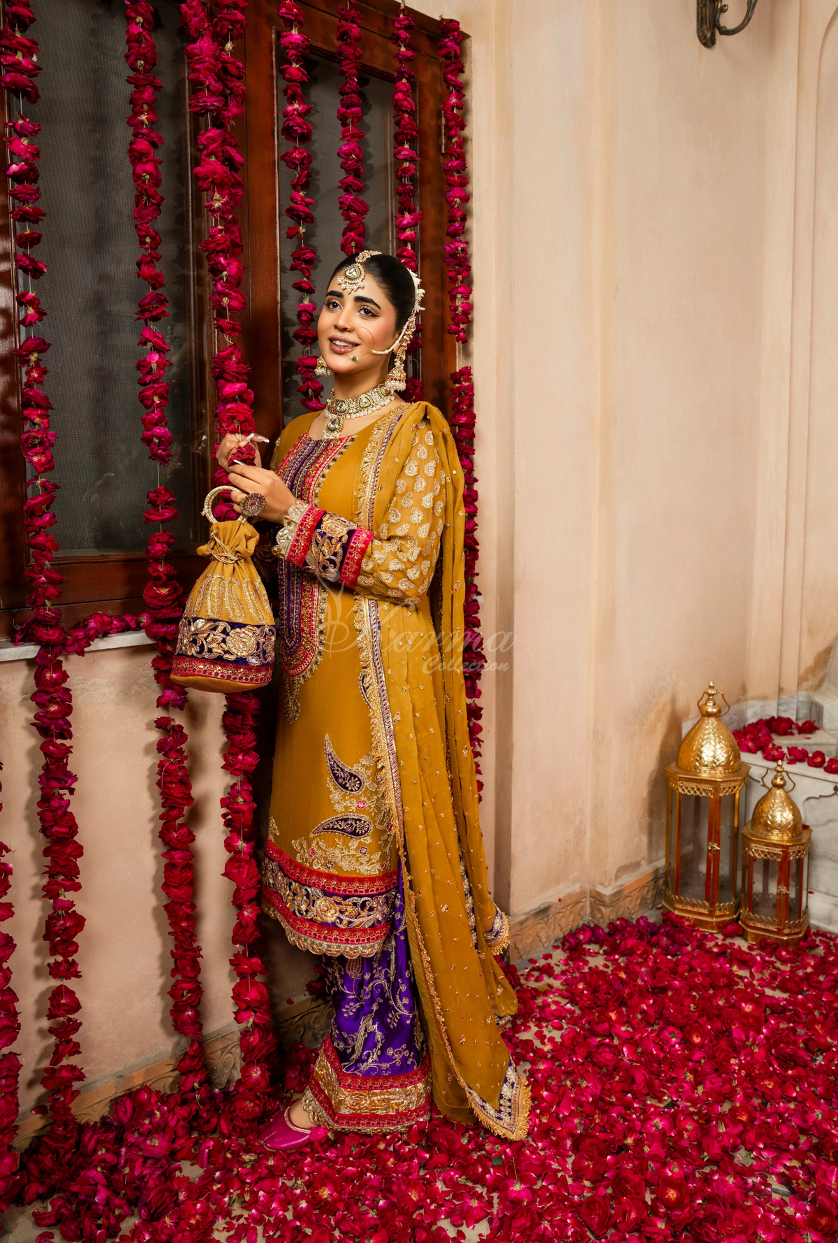 Festive Edit 2026 Karma Collection JAHAN-ARA BLACK TURMERIC F-502