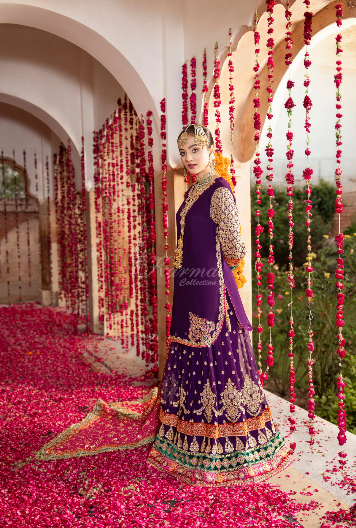 Festive Edit 2026 Karma Collection JAHAN-ARA ROYAL PURPLE F498