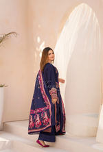 Winter Luxury 3 Piece Embroidered Mishaal Karma CollectionALMOND SKU:KC-1534