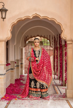 Festive Edit 2026 Karma Collection JAHAN-ARA BLACK COAL F498