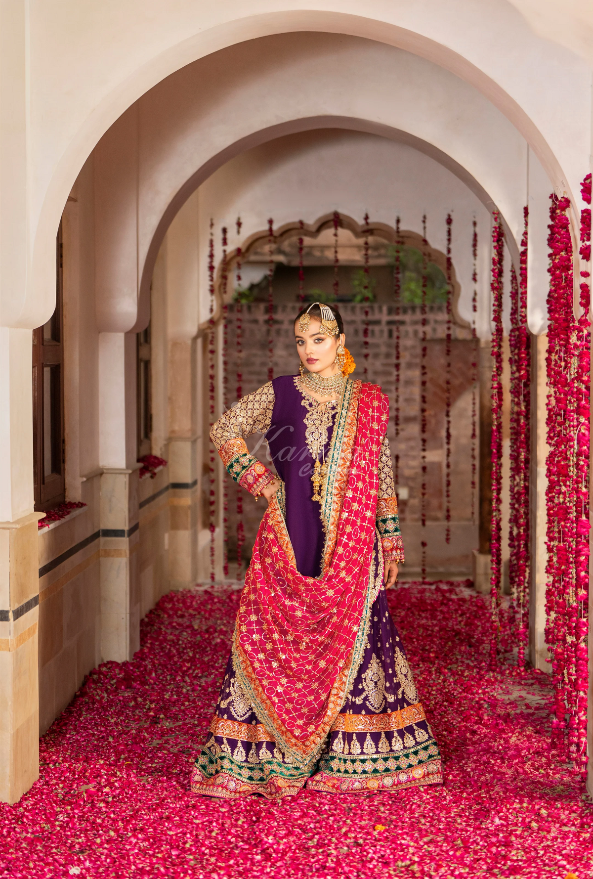 Festive Edit 2026 Karma Collection JAHAN-ARA ROYAL PURPLE F498