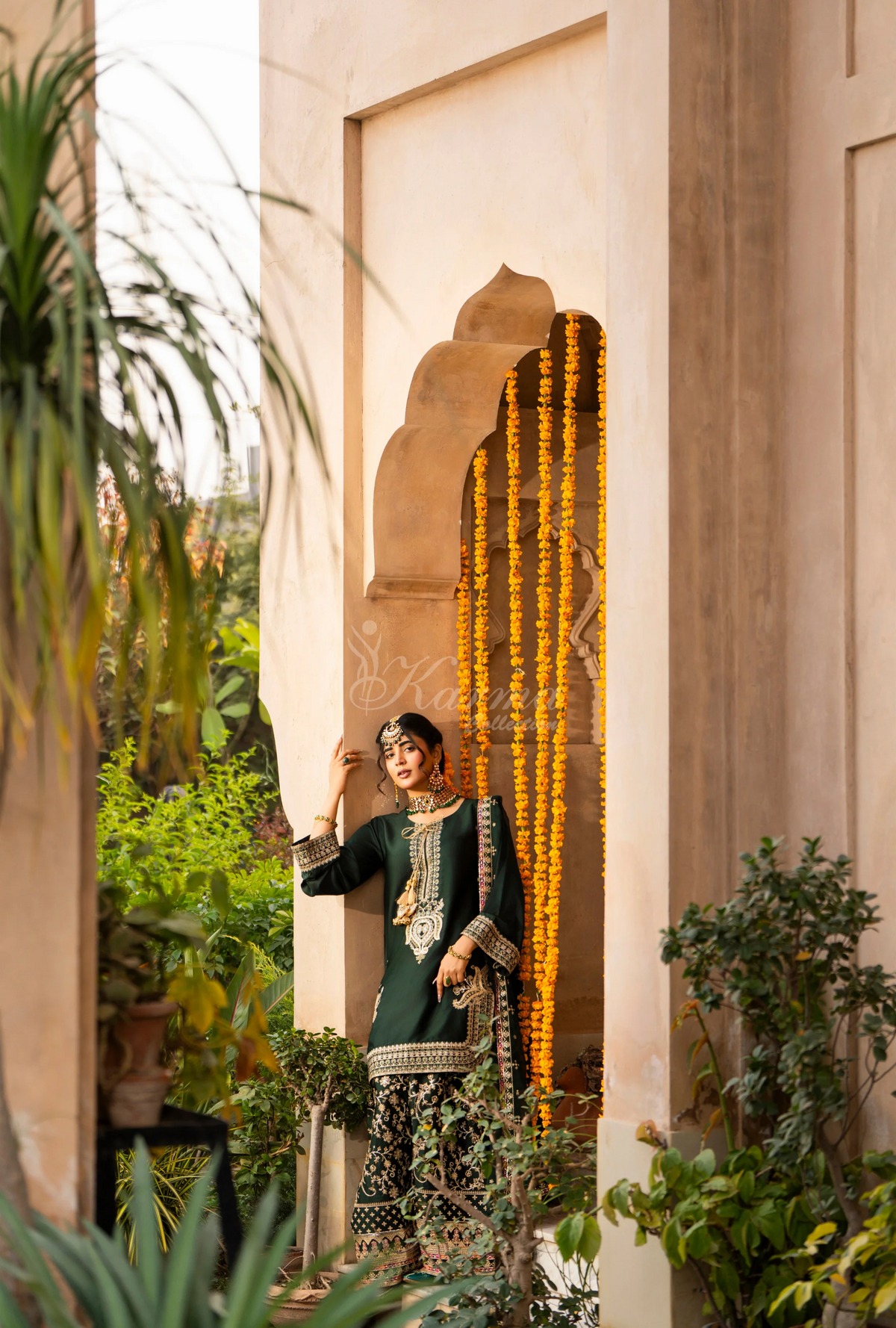 Chiffon 3 Piece Embroidered Hayat Karma Collection HOT ROSE F-493