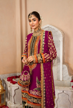 Festive Edit 2026 Karma Collection JAHAN-ARA BLACK MULBERRY F-502