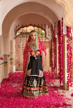 Festive Edit 2026 Karma Collection JAHAN-ARA BLACK COAL F498