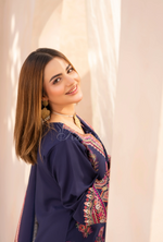 Winter Luxury 3 Piece Embroidered Mishaal Karma CollectionALMOND SKU:KC-1534