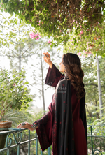 Karma Collection Winter Luxury Edition 3 Piece Embroidered Kotrai CRANBERRY Shirt with Dupatta & Shalwar for Elegant Outfits KC-1530