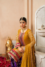 Festive Edit 2026 Karma Collection JAHAN-ARA BLACK TURMERIC F-502