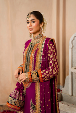 Festive Edit 2026 Karma Collection JAHAN-ARA BLACK MULBERRY F-502