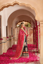 Festive Edit 2026 Karma Collection JAHAN-ARA BLACK COAL F498