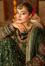 Festive Edit 2026 Karma Collection JAHAN-ARA KELLY GREEN F-499