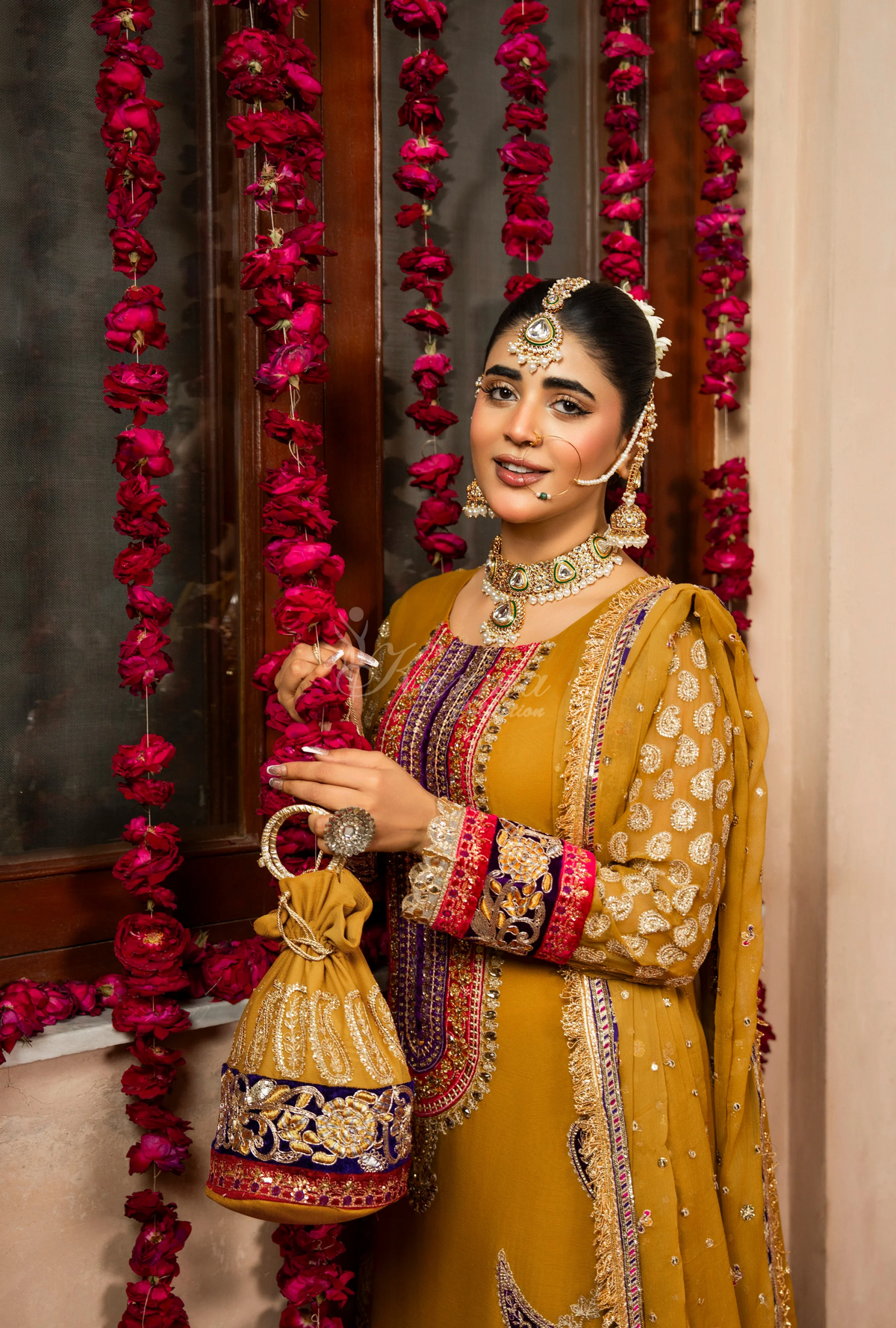 Festive Edit 2026 Karma Collection JAHAN-ARA BLACK TURMERIC F-502