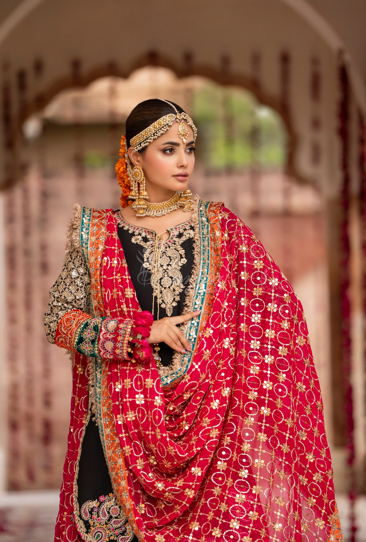 Festive Edit 2026 Karma Collection JAHAN-ARA BLACK COAL F498