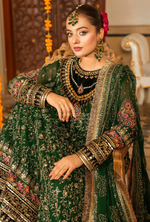 Festive Edit 2026 Karma Collection JAHAN-ARA KELLY GREEN F-499