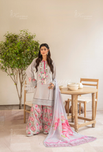 Winter Luxury 3 Piece Embroidered Mishaal Karma CollectionCLOUD SKU:KC-1539