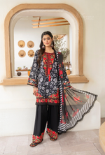 Farshi Shalwar Karma Collection CRIMSON NOIR KC-1492