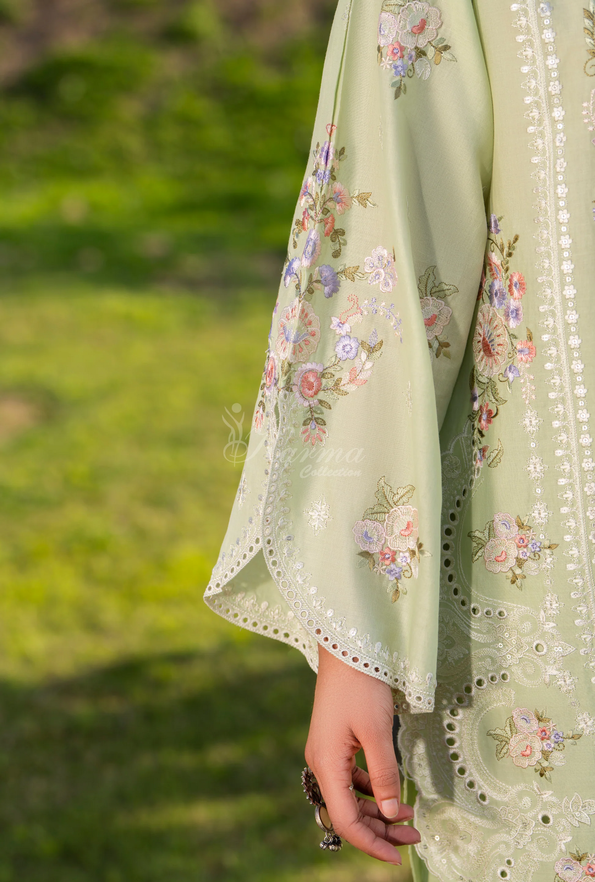 Chaand-Raat BY Karma Collection PALE GREEN KC-1554