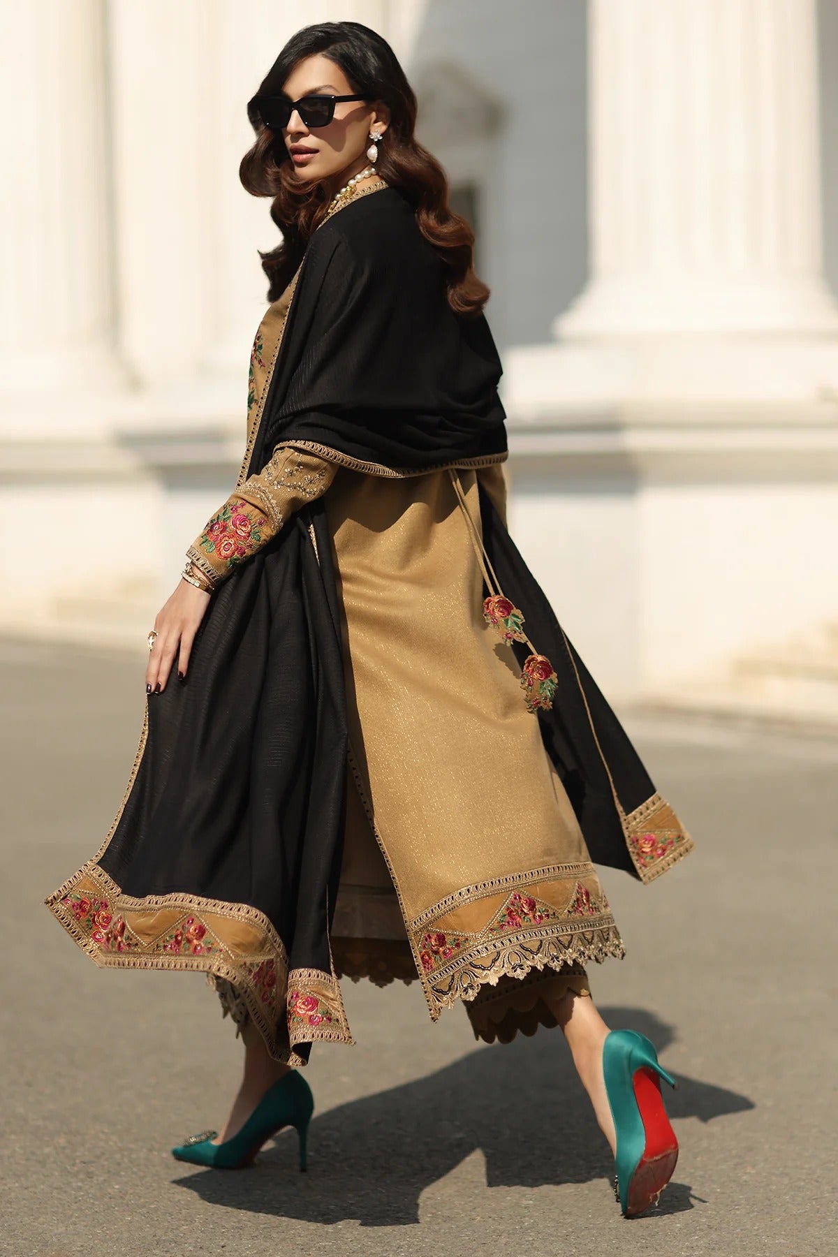 CHARIZMA SIGNATURE VOL 1 WINTER 2025-3-PC Stitched Peach Leather with Velvet CSW5-05