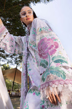 M Prints by Maria B Stitched Lawn 3 Piece Suit D-04 A - Summer Collection
