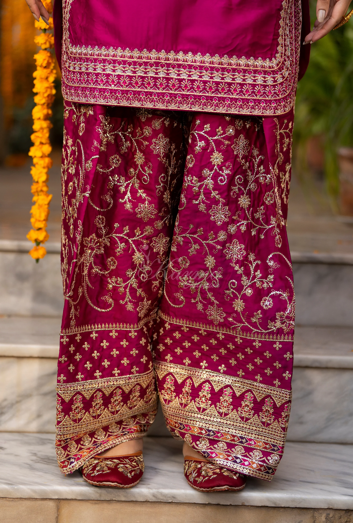 Chiffon 3 Piece Embroidered Hayat Karma Collection BOTTLE GREEN F-493