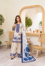 Farshi Shalwar Karma Collection FLORA BLUE KC-1496