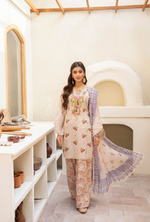 Farshi Shalwar Karma Collection WARM WHITE KC-1499