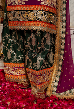 Festive Edit 2026 Karma Collection JAHAN-ARA BLACK MULBERRY F-502