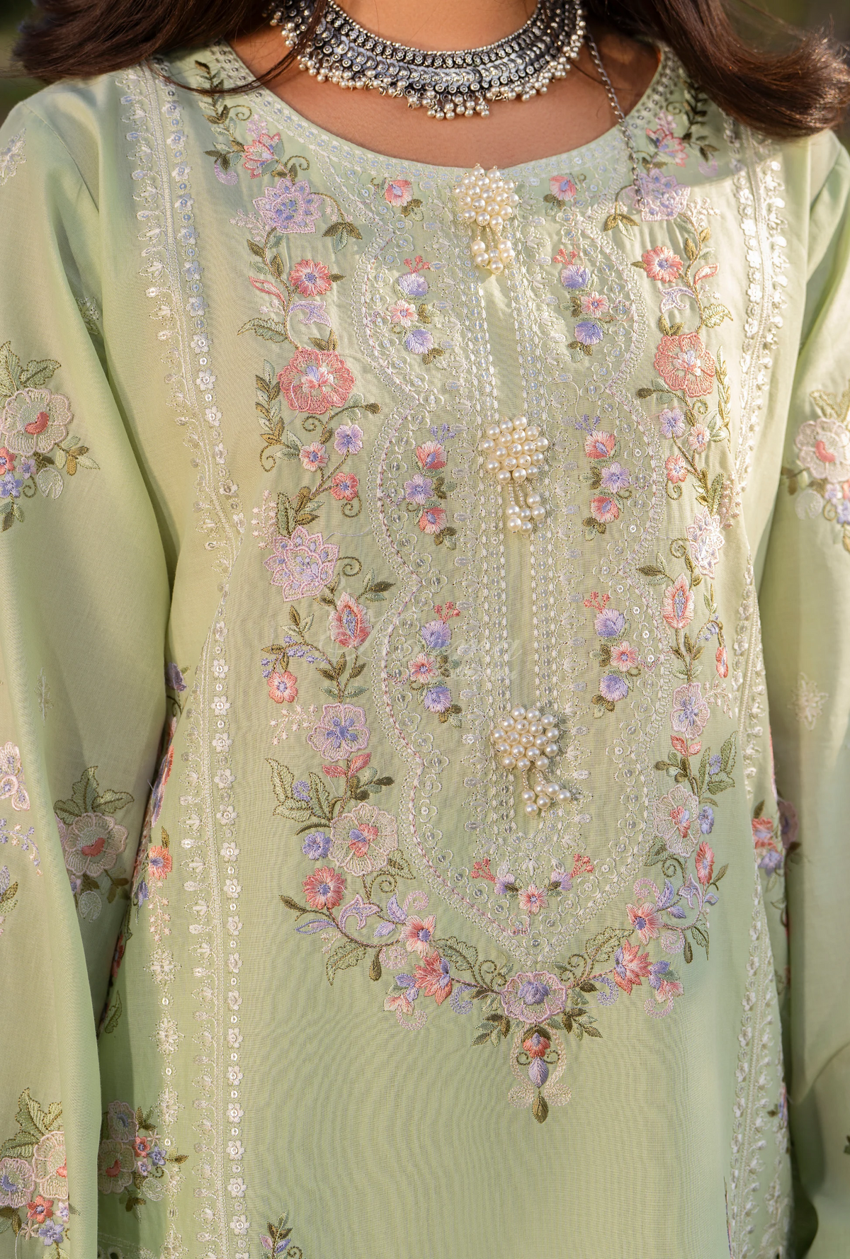 Chaand-Raat BY Karma Collection PALE GREEN KC-1554