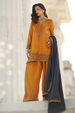 CHARIZMA SIGNATURE VOL 1 WINTER 2025-3-PC Stitched Peach Leather with Velvet CSW5-08