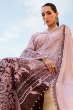 Maria B Stitched Embroidered Luxury Lawn 3 Piece Suit D-2601-B- Eid Collection